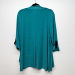 727 Trend Top Womens 2X Workwear Office Business Workwear Party Mature Stretch Blue Photo 5