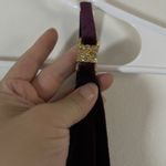 Michaelangelo Vtg  Formal Maxi Dress Evening Gown Velvet 90s Whimsy Goth burgundy Photo 4