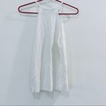 360 Sweater Italian Yarn fringe tank top NEW White Photo 4