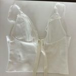 Elegant White Lace Trimmed Top Photo 0