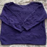 Vintage Beldoch Popper purple cable knit popcorn stitch pattern cropped sweater Photo 8