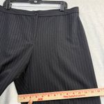 Briggs New York Briggs NY 16 Black Pinstripe Straight Leg Dress Pants Office Work Sleek Career Photo 5