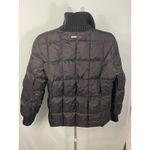 Tommy Jeans Womens Puffer Jacket US Ski Team Large Black Quilted Bomber Coat Photo 2