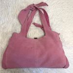 Anthropologie Vintage  Nest Pink Suede Purse Photo 1