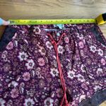 Sundance  Kalini Floral Drawstring Burgundy Shorts Womens Size PL Petite Large Photo 6