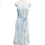 Gap 1969 1969 Tiered Halterneck Dress Blue/white Striped Size XS Photo 2