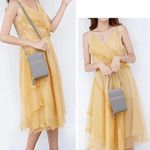 Forever Young NWOT Small Grey Vertical Crossbody Bag Photo 1