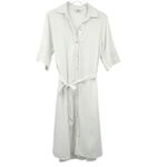 Ripe Maternity Molly Shirt Dress‎ White Size M Photo 5