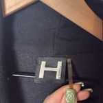 H by Bordeaux HEATHER by bordeaux Black Asymmetrical Zip Up Jacket Women's Size S Photo 1