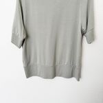 Athleta [] Fern Green Step Forward Sweatshirt Tee Short Sleeve V-Neck Sz Large L Photo 7