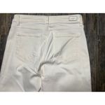 Paige  Off White Wide Leg Cropped Jeans Women Size 27 Flare Denim Retro Work Zip Photo 10