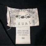 Dress Size Medium Country Wear Casuals Maxi Black Embroidered Beaded Beach Theme Photo 1