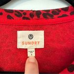 Sundry  Love Animal Print Sweatshirt Photo 2