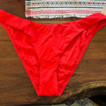 La Blanca  Cheeky Bikini Bottom Booty Scrunch Swim Red‎ NWT Size 16 (XL) Photo 0