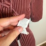 Nasty Gal NWT Nast Gal Say It Stripe Velvet Striped Blazer Photo 5