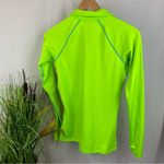 Nike Pro Green Print Half Zip Long Sleeve Sport Athletic Top M Photo 2