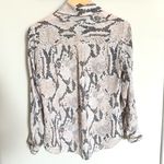 EXPRESS The Portofino Shirt Snake Skin Print Button Down Size Small Photo 1