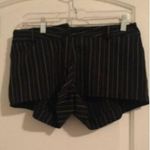 Park Avenue Women's Juniors Dress Shorts Stripe Flat Front Size 13 Black Photo 0