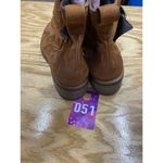 Paul Green Booties Women's 8 Brown Leather Cuban Heel Side Zip Ankle Boots Photo 2