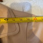 Talbots Grace Fit Double Breasted Blazer Jacket Cotton Silk Khaki Tan size 8 Photo 9