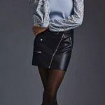 Anthropologie NWOT  DOLAN Lace Puff-Sleeve Top Blue Size L Long sleeve Photo 4