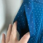 J.Jill Wearever Teal Blue Green Polka Dot Easy Care Wide Leg Crop Pants Sz.XL Photo 10