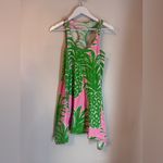 Lilly Pulitzer Pink Pout Flamenco Pineapple Pink Green Pullover Tank Dress XS Photo 1