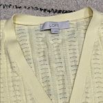 Loft Women's Light Yellow Cardigan Sweater Photo 1
