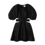 AJE Black Onyx Mimosa Cutout Mini Linen Blend Dress Size AU 6 US 2 XS Photo 2
