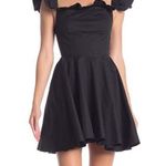 Love + Harmony NWT Black Ruffle Off-Shoulder Mini Dress Party Cocktail Sorority Photo 0