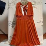 NBD Revolve + NAVEL Size Small Halter Mini Orange Dress Top Photo 0