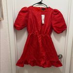 Sister Jane jacquard mini dress with open heart back in red Size XS Photo 2