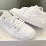 Nike New Air Jordan 1 Low Triple White Photo 3