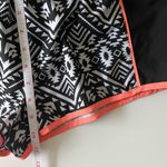 No Boundaries  Black White Orange Aztec Print Boho Athletic Active Shorts Size M Photo 4