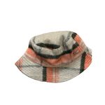 Steve Madden NEW Women's Logo Plate Brushed Plaid Bucket Hat Photo 3