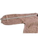 Broadway 38 New Soft Pink Rhinestone Fringe Cropped Long Sleeve Sweater‎ Size M Size M Photo 5