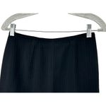 Ann Taylor Black Pinstripe Lined Pencil Skirt Sz 4P 4 Petite Wool Blend Photo 1