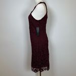 Lulus New! Lulu’s ‘Love Poem’ Burgundy Lace Halter Mini Dress Women’s Size Small Photo 5