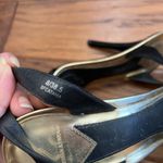 Brian Atwood Black Catania Strappy Heels gold ankle strap buckle stiletto Photo 3