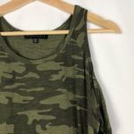 Sanctuary  Heritage Green Camo Cold Shoulder Short Sleeve T-Shirt M Photo 3