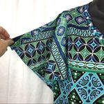 Chico's Chico’s Black Label Blue Green & Black Tunic Top Size 00 XS 2 Photo 2