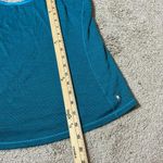 Smartwool Striped Tank Top Teal Blue Racerback Activewear Women's M Photo 3