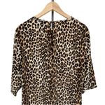 Equipment  Silk Aubrey Dress Shift Leopard Print size Large Crew Neck Pockets Photo 6