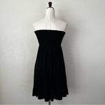 Juicy Couture Y2K Black Smocked Swim Cover Up Mini Dress, Size SP Photo 5