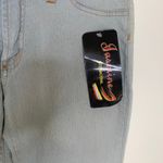 Jasmine Gray Deadstock Low Rise Flare Jeans Pink Floral Embroidery Sz 7/8 Photo 3