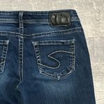 Silver Jeans Silver Aiko Kick Flare Dark Wash Crop Capri Jean Women 27 (30X22) Low Rise Denim Photo 5