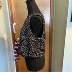 Walter Baker  Jaylene Gatsby Sequin top sleeveless black and silver size L Photo 3