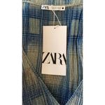 ZARA  Blue Metallic Dress Size Small S New NWT Long Sleeve RARE HTF GORGEOUS Photo 7