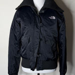 The North Face Black Vintage  Satin Bomber Jacket Photo 0