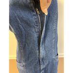 st. john's bay Vintage Y2K St. John’s Bay Denim Jumper Dress Western Farmcore Normcore Women L Photo 4